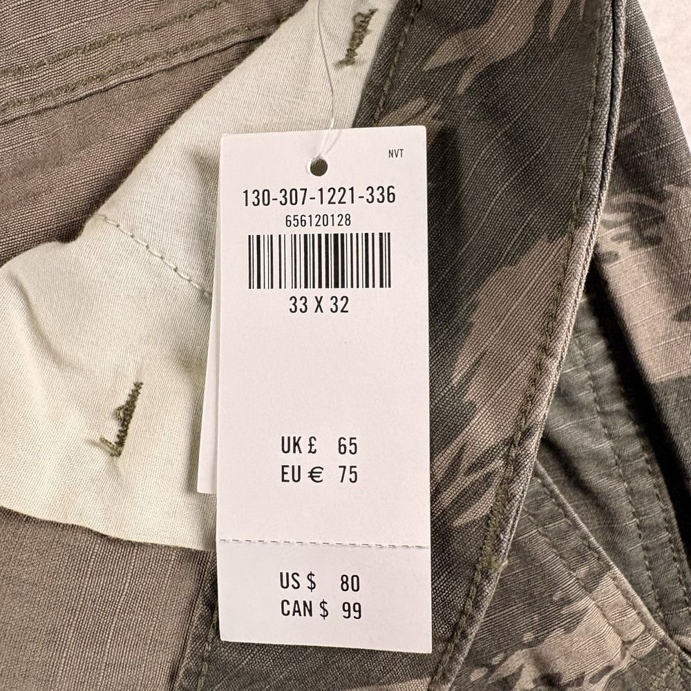 New Abercrombie & Fitch Loose Ripstop Camouflage Men's Pants 33x32 - Picture 12 of 14